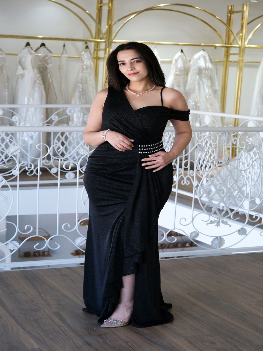 Tek Omuz Abiye Elbise