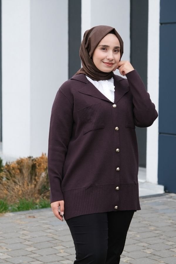 Misty Cepli Kısa Triko Hırka