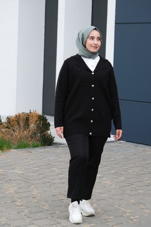 Misty Cepli Kısa Triko Hırka